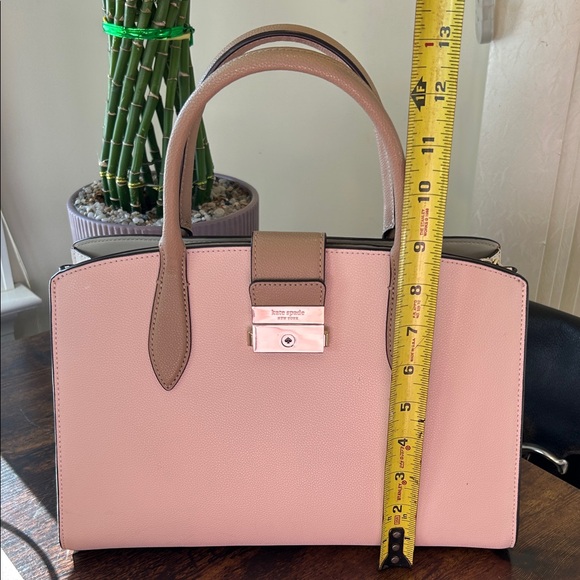 Kate Spade Blush, Cream and Taupe Satchel - Picture 8 of 12